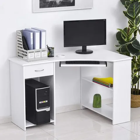 BOXED CORREIA L-SHAPED COMPUTER DESK (1 BOX)