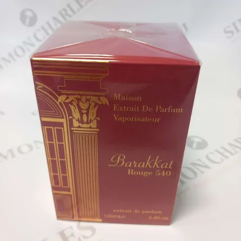 BOXED AND SEALED MAISON EXTRAIT DE PARFUM BARAKKAT ROUGE 540 EXTRAIT DE PARFUM 100ML