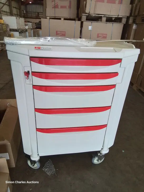 BRAND NEW METRO FLEXLINE STORAGE TROLLEY 42" HIGH 27" WIDE