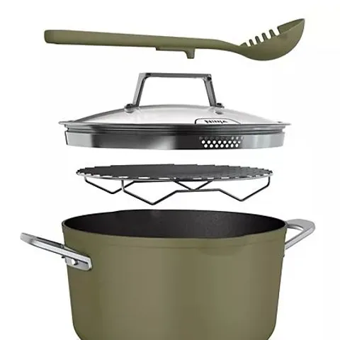 OUTLET NINJA POSSIBLE POT OR PAN MULTIFUNCTIONAL COOKWARE GREEN