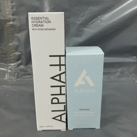 ALPHAH ESSENTIAL HYDRATION CREAM & ADVOCATE SERUM 