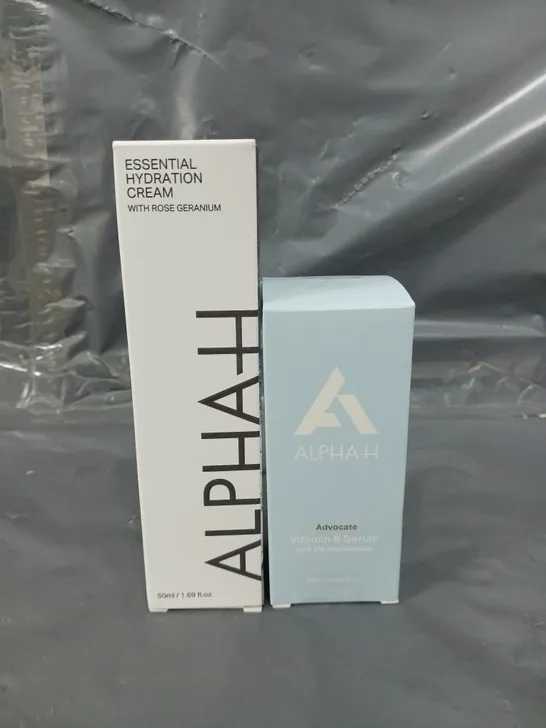 ALPHAH ESSENTIAL HYDRATION CREAM & ADVOCATE SERUM 