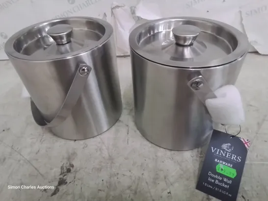 TWO VINERS DOUBLE WALL ICE BUCKETS 1.5L