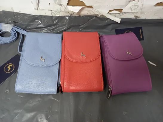 APPROXIMATELY 20 ASSORTED LADIES GENUINE LEATHER BAGS ASSORTED COLOURS AND SIZES 