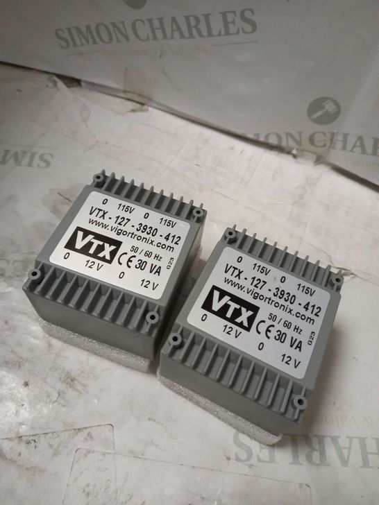 LOT OF 2 VIGORTRONIX LOW PROFILE ENCAPSULATED TRANSFORMERS