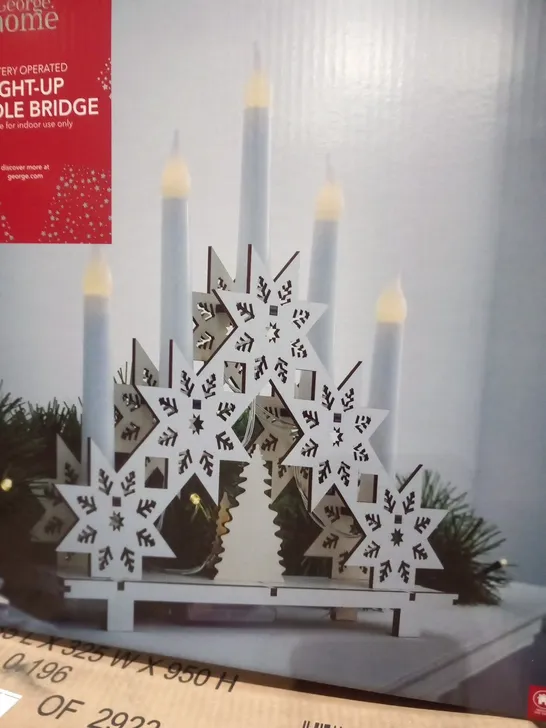 8 BRAND NEW BOXED BATTERY OPERATED LIGHT UP CANDLE BRIDGE