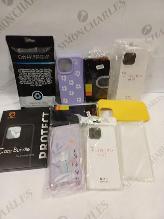 BOX TO CONTAIN APPROX. 30 X ASSORTED MOBILE PHONE CASES. BRANDS & STYLES VARY 