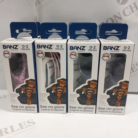 APPROXIMATELY 4 BOXED BANZ 0-2 YEAR OLDS SUNGLASSES