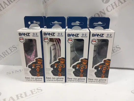 APPROXIMATELY 4 BOXED BANZ 0-2 YEAR OLDS SUNGLASSES