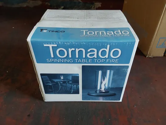 BOXED TORNADO SPINNING TABLE TOP FIRE