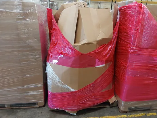 PALLET OF ASSORTED ITEMS INCLUDING: AIR FRYER, OFFICE CHAIR, WATER DISTILLER, CLOTHES DRYING RACK, PRESSURE WASHER ECT