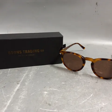 &SONS TRADING VINCENT TORTOISE SHELL SUNGLASSES 