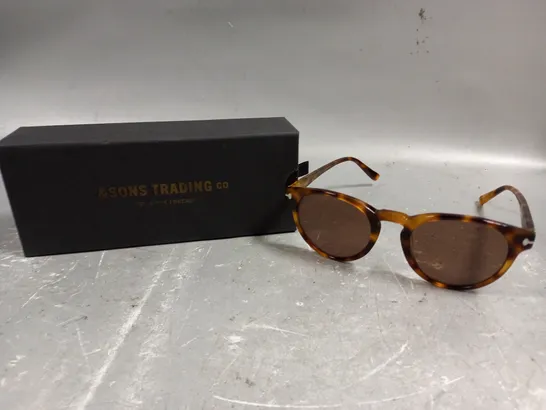 &SONS TRADING VINCENT TORTOISE SHELL SUNGLASSES 