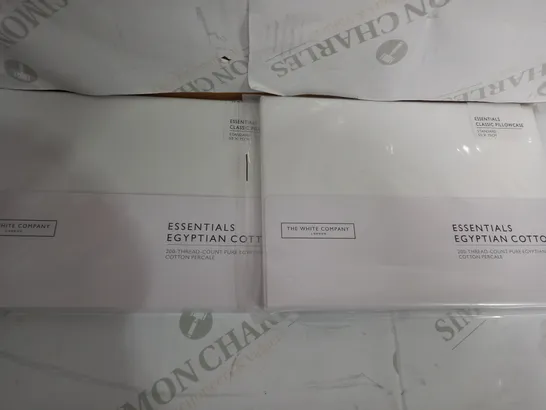 SET OF 2 THE WHITE COMPANY ESSENTIALS CLASSIC PILLOWCASES - ESSENTIALS EGYPTIAN COTTON 