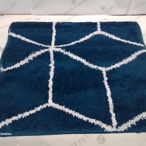 BRAND NEW PACO HOME 540 KAUNAS 60X100CM BLUE BATH MAT