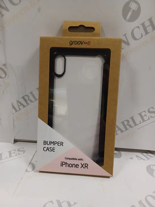 LOT OF APPROXIMATELY 100 GROOVE TPU EDGE BUMPER CASES FOR IPHONE XR - BLACK