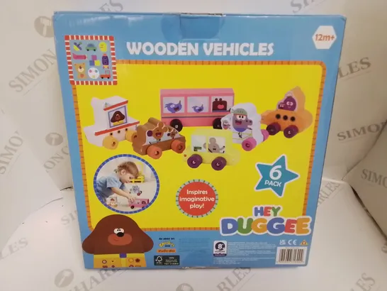 HEY DUGGEE 6-PACK WOODEN VEHICLES