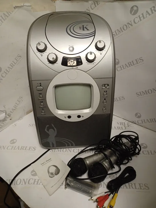 EASY KAROKE PORTABLE CD+G KARAOKE MACHINE