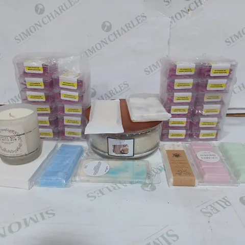 BOX TO CONTAIN APPROXIMATELY 30 ASSORTED RELAXATION PRODUCTS, INCLUDES, CANDLES, WAX MELTS & OTHER SCENTED ITEMS  