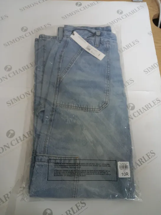 RIVER ISLAND DEMIN JEAN CARGO PANTS - SIZE 10R