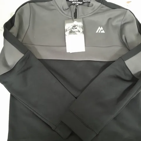 MONTREX GREY & BLACK QUARTER ZIP - MEDIUM BOYS 