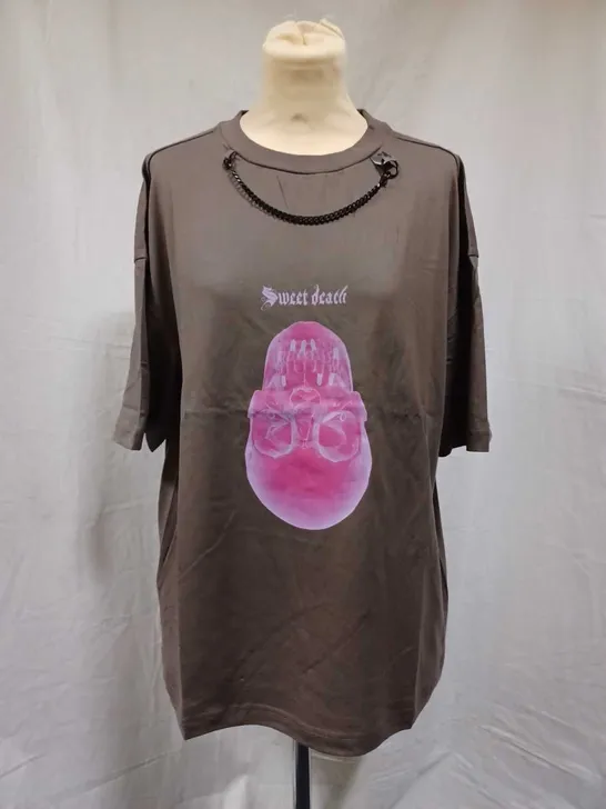 BRAND NEW KOI SWEET DEATH UNISEX OVERSIZED T-SHIRT - SIZE S