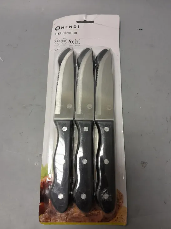 6 BOXED HENDI STEAK KNIFE XLS