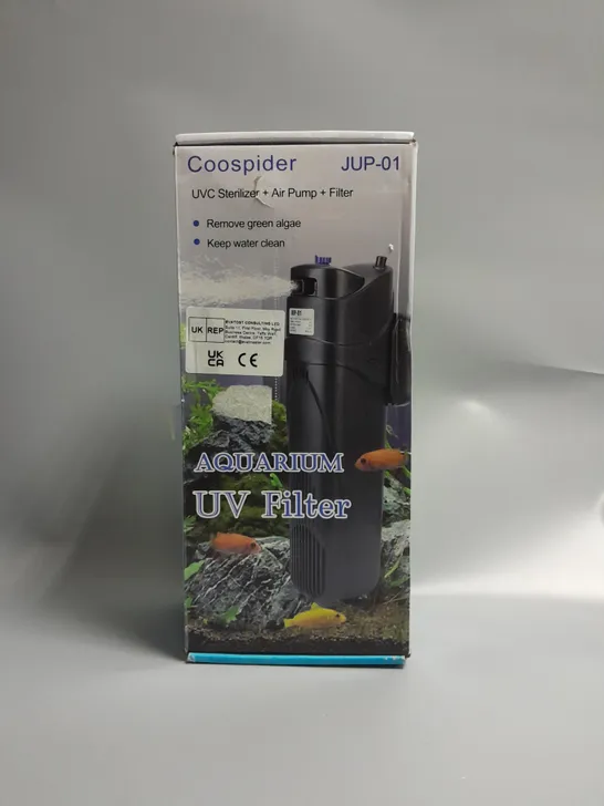 BOXED COOSPIDER AQUARIUM UV FILTER 