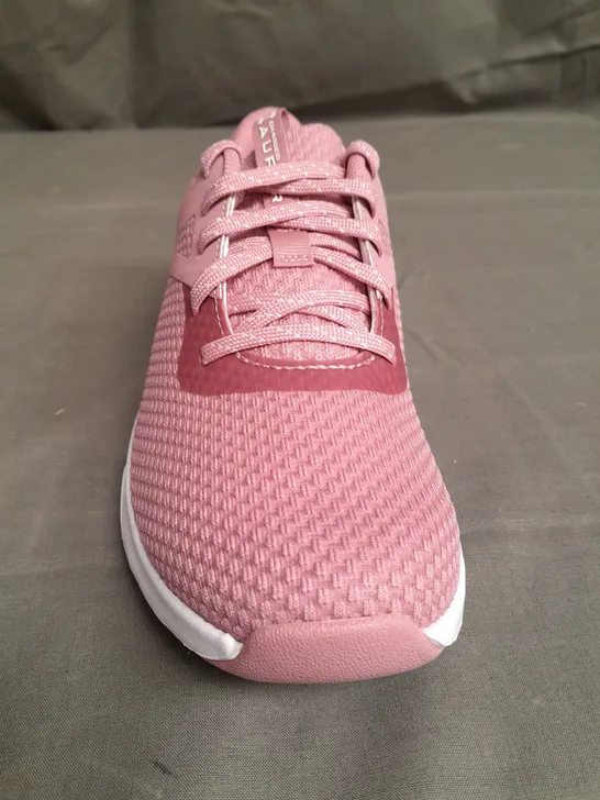 BOXED PAIR OF UNDER ARMOUR CHARGD AURORA 2 PINK TRAINERS SIZE UK 6