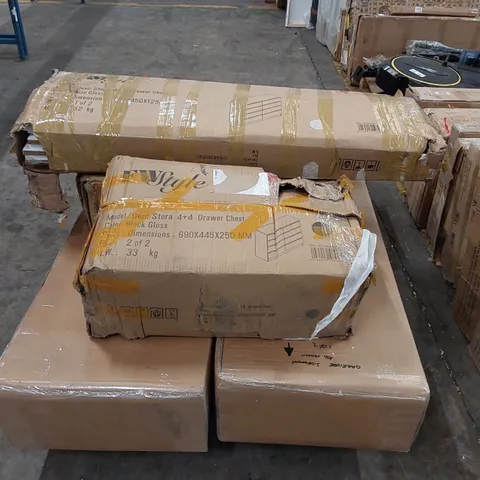 PALLET OF ASSORTED FURNITURE PARTS