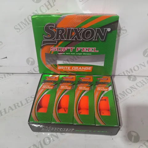 SRIXON SOFT FEEL BRITE ORANGE GOLF BALLS