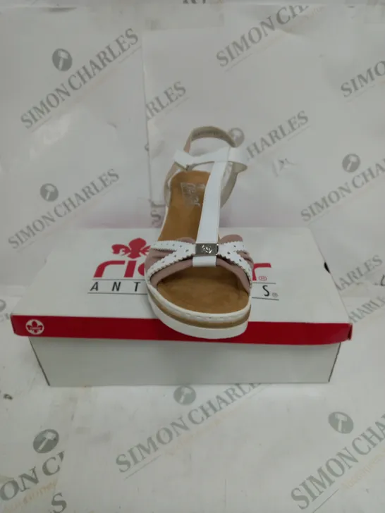 BOXED RIEKER ANTISTRESS CUT DETAIL SANDAL - SIZE 7 