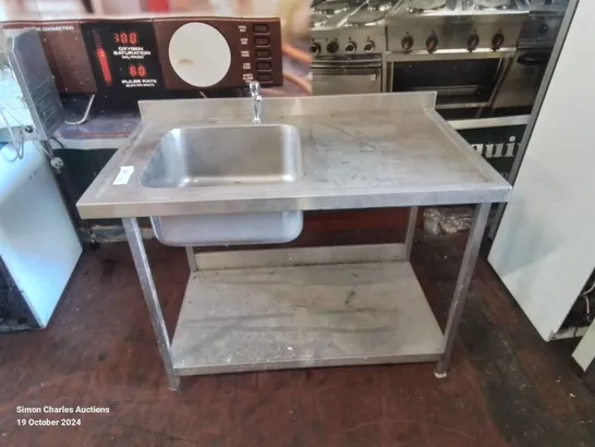 COMMERCIAL 1 TAP STAINLESS STEEL SINK