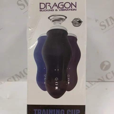 BOXED DRAGON SUCKING & VIBRATION TRAINING CUP - BLACK 