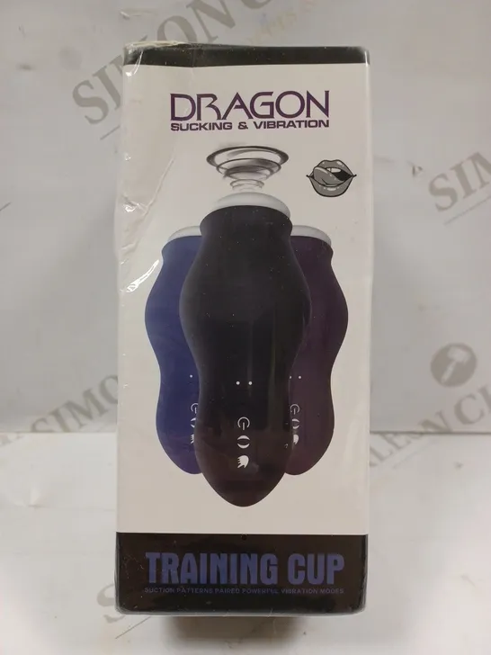 BOXED DRAGON SUCKING & VIBRATION TRAINING CUP - BLACK 