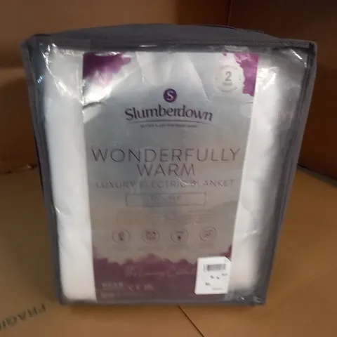 SLUMBERDOWN WONDERFULLY WARM LUXURY ELECTRIC BLANKET - DOUBLE 120X150CM