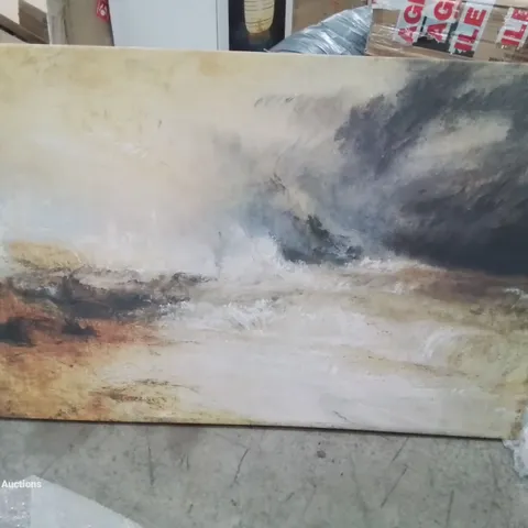 BAGGED PAINTING WAVES BREAKING ON A LEE SHORE BY JOSEPH MALLORD (1 ITEM)