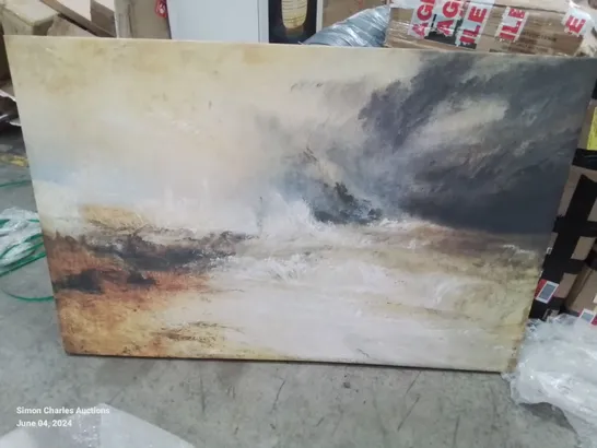 BAGGED PAINTING WAVES BREAKING ON A LEE SHORE BY JOSEPH MALLORD (1 ITEM)