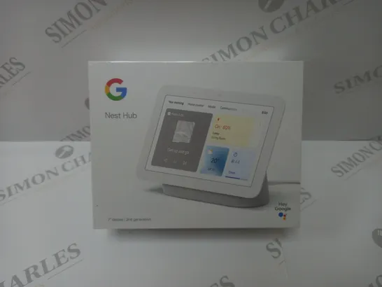 BRAND NEW BOXED GOOGLE NEST HUB 2ND GEN SMART SPEAKER WITH SCREEN - WHITE