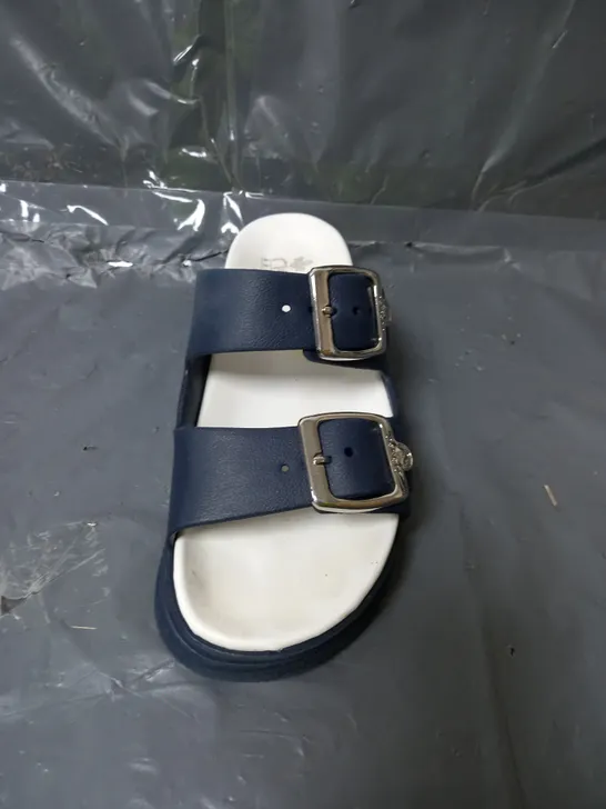 RIEKER ANTI STRESS BUCKLE SLIDERS BLUE SIZE MEDIUM 38-39