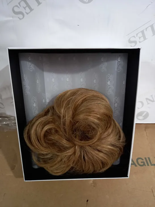 EASILOCKS ELASTICATED CURLY SCRUNCHIE - BROWN OMBRE 