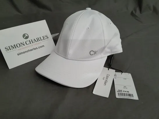 CALVIN KEIN GOLF WHITE BASEBALL CAP