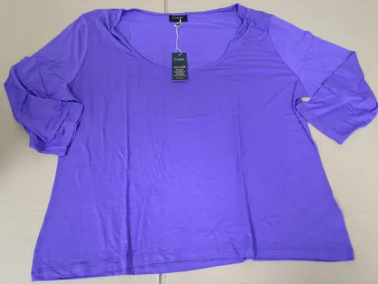 BRAND NEW DESTELLO EVERYDAY SCOOP NECK MODAL 3/4 SLEEVE TOP - UK 22