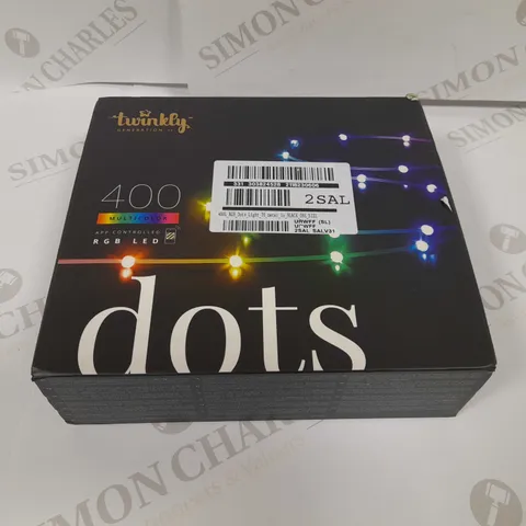 BOXED TWINKLY GENERATION II 400 MULTICOLOUR APP CONTROLLED RGB LED DOTS