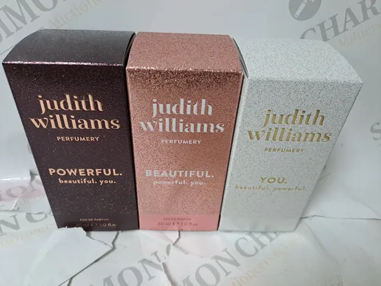 SET OF 3 JUDITH WILLIAMS PERFUMERY - POWERFUL - BEAUTIFUL - YOU / 30ML