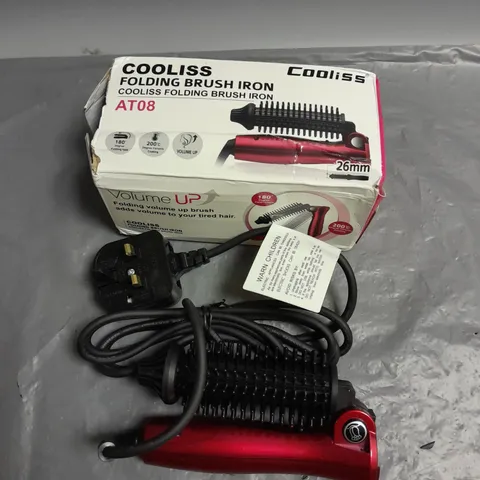 BOXED COOLISS FOLDING BRUSH IRON