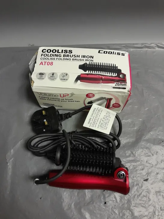 BOXED COOLISS FOLDING BRUSH IRON