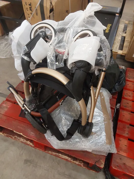 PALLET OF ASSORTED INCOMPLETE PRAM/STROLLER PARTS 