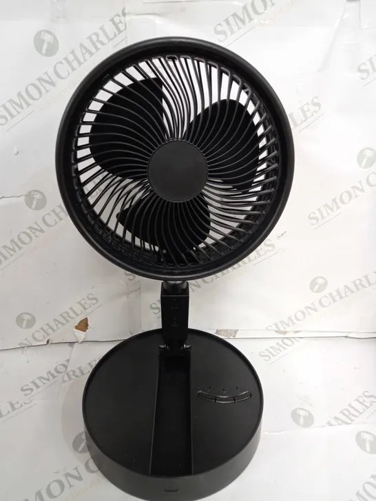 BELL & HOWELL RECHARGEABLE EXTENDABLE DESK & FLOOR FAN - BLACK