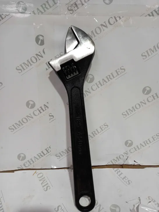 ADJUSTABLE SPANNER, STEEL, 18IN